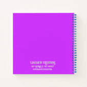 ミケーネ語ギリシャインスパイアカラフルフローラ手帳 ノートブック (裏面)