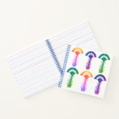 ミケーネ語ギリシャインスパイアカラフルフローラ手帳 ノートブック (内部)