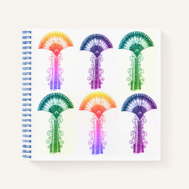 ミケーネ語ギリシャインスパイアカラフルフローラ手帳 ノートブック