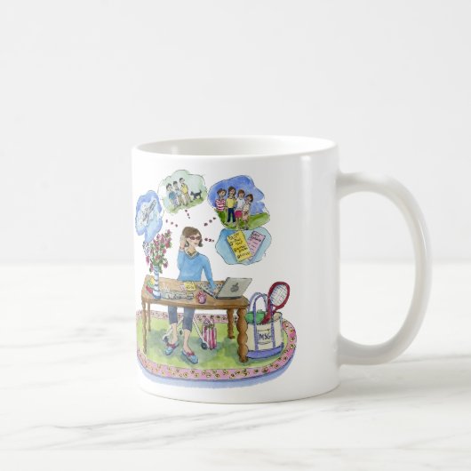 ミケーレの芸術、MSGの本部を祝うpinkcake! コーヒーマグカップ (右)