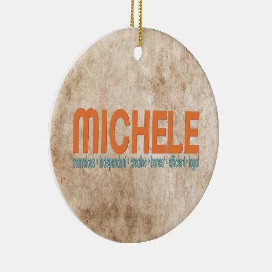 {ミケーレ}一流の意味クリスマスツリーのオーナメント セラミックオーナメント (右)