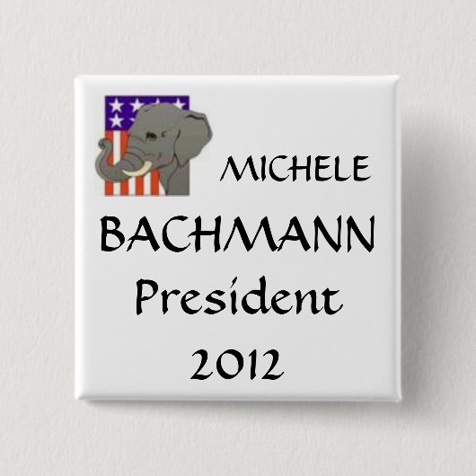 ミケーレ、BACHMANNの大統領2012年 缶バッジ (正面)