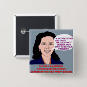 ミケーレBachmannの無謀なお茶会のリーダー 缶バッジ (正面&裏面)