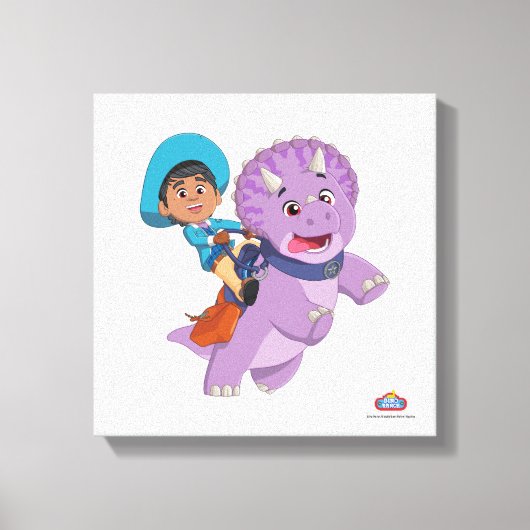 ミゲルとタンゴ | ディノランチ キャンバスプリント (正面)