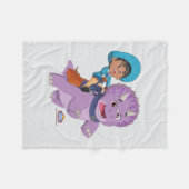 ミゲルとタンゴ | ディノランチ フリースブランケット (正面(横))