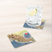 ミゲルゴーメッツマディーナ著メキシコの絵解き地図 スクエアペーパーコースター (インサイチュ)