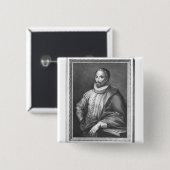 ミゲルデセルバンテスSaavedraのポートレート 缶バッジ (正面&裏面)