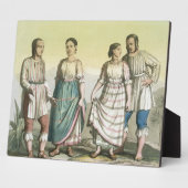 ミコアカンインディアン伝統的ズ(メキシコ衣装) フォトプラーク (側面)