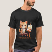 ミコゴケなストーリーかわいい猫デザインfor猫好き tシャツ (正面)