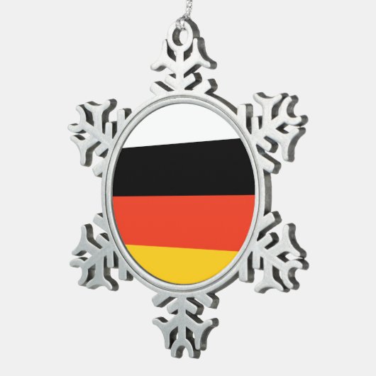 ミコスケ国旗インディアンエスニック先住民アメリカ合衆国 スノーフレークピューターオーナメント (右)