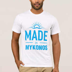 ミコノスで作られる Tシャツ