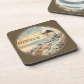 ミコノスのギリシャ風車 コースター (左側)