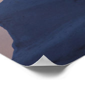 ミコノスの夕暮れ時に教会の上を横切れ ポスター (角)