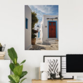 ミコノスギリシャ旅行はがき ポスター (ホームオフィス)