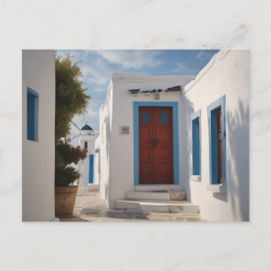 ミコノスギリシャ旅行はがき ポストカード