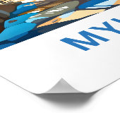 ミコノスギリシャ旅行プリント ポスター