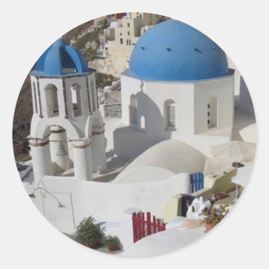 ミコノスギリシャ旅行 ラウンドシール (正面)