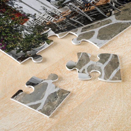 ミコノスギリシャ旅行 – 教会カフェヨーロッパ観光 ジグソーパズル (側面)