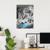 ミコノスギリシャ旅行 – 教会カフェヨーロッパ観光 ポスター (ホームオフィス)