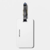 ミコノスギリシャ絵を描水彩画 ラゲッジタグ (裏面縦)