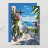 ミコノスシービュー通り 招待状 (正面/裏面)