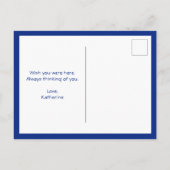 ミコノスタウンギリシャ旅行スケッチはがき ポストカード (裏面)