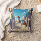 ミコノスパスギリシャCyclades旅行 クッション (ブランケット)