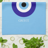 ミコノスミューズブルー キッチンタオル (折り畳み)