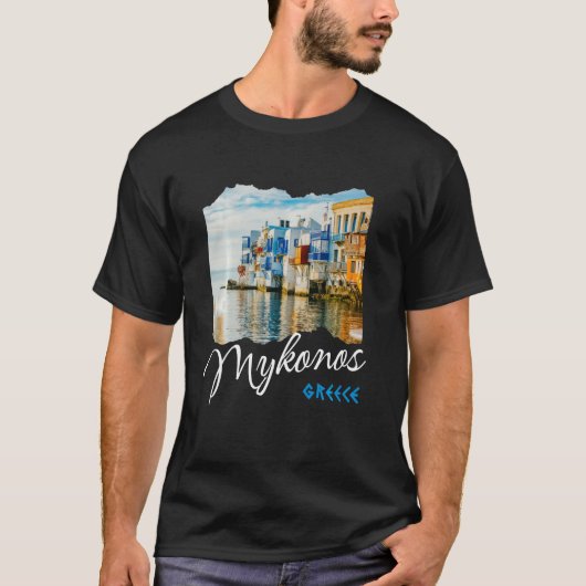 ミコノス土産ミコノスGreece Mykonos Tシャツ (正面)