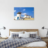 ミコノス島の美しい風車 キャンバスプリント (インサイチュ (寝室))