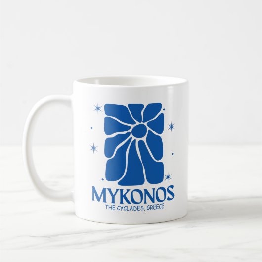 ミコノス島 ギリシャ コーヒーマグカップ (左)
