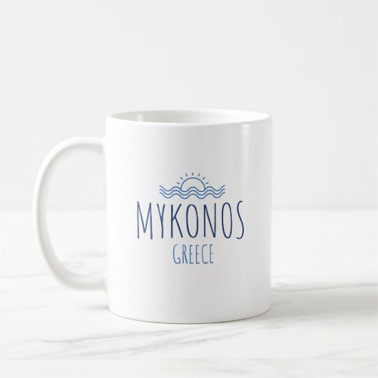ミコノス島 ギリシャ コーヒーマグカップ (左)