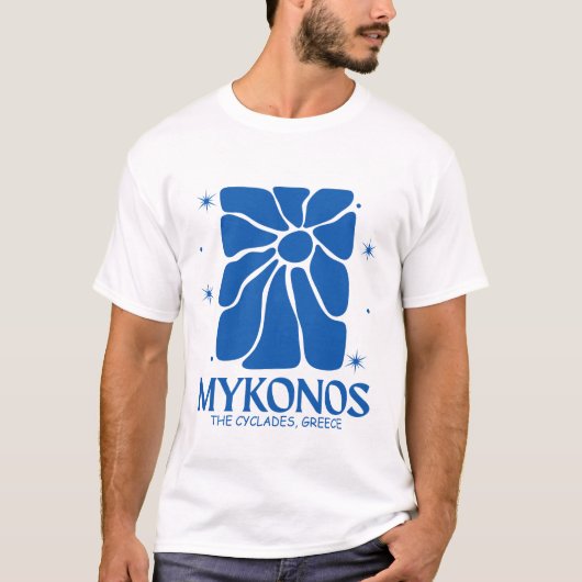 ミコノス島 ギリシャ Tシャツ (正面)