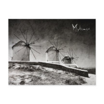 ミコノス2の風車 – ハガキ