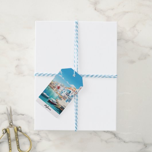 ミコノス ギフトタグ (より糸付き)