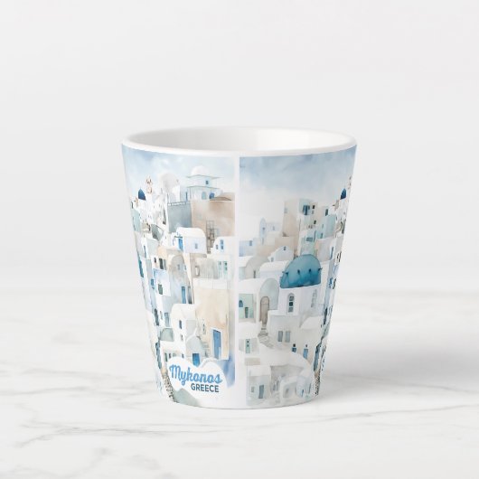 ミコノス・ギリシャ カフェラテマグ (正面)