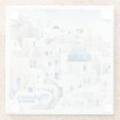 ミコノス・ギリシャ ガラスコースター (裏面)