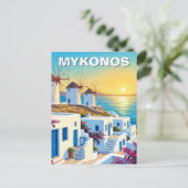 ミコノス ギリシャ キクラデス 旅行通り ポストカード (スタンド正面)