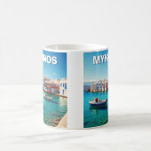 ミコノス ギリシャ ギリシャの島々 ボート コーヒーマグカップ (中央)