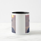 ミコノス、日没時に教会のてっぺんを横切れ。 マグカップ (中央)