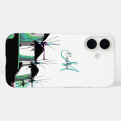 ミコノスGreeceウィンドミルズあなたのモノグラム Case-Mate iPhoneケース (裏面 (横))