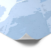 ミコノスGreece Water Color Digital 絵画's ポスター (角)