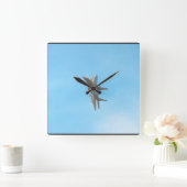 ミコヤンMIG-29支点_航空写真 スクエア壁時計 (ホーム)