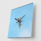 ミコヤンMIG-29支点_航空写真 スクエア壁時計 (傾斜)