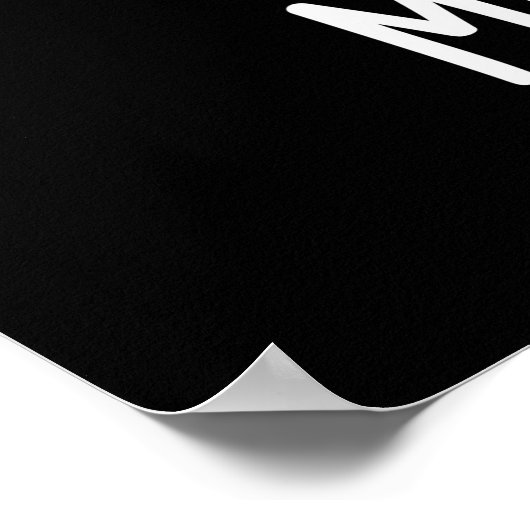 ミサイルトーおもしろいミストレトープンダークBG ポスター (角)