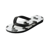 ミサイル車の漫画イラストレーション キッズビーチサンダル (アングル)