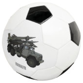 ミサイル車の漫画イラストレーション サッカーボール (3/4)