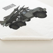 ミサイル車の漫画イラストレーション シェルパブランケット (3/4)