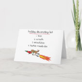 ミサイル雌ジカ-おもしろいな休日の挨拶状 シーズンカード (正面)