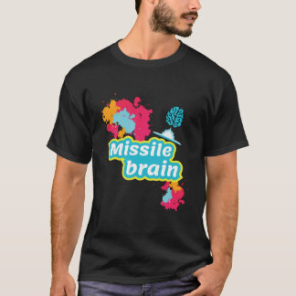 ミサイル頭脳Tシャツ エンジニアデザイン Tシャツ